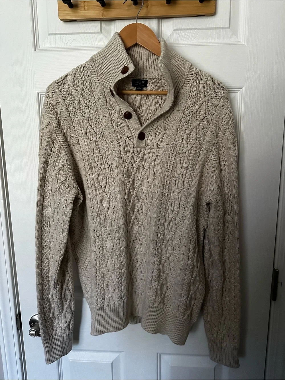 J. Crew Fisherman Sweater Men’s Cotton